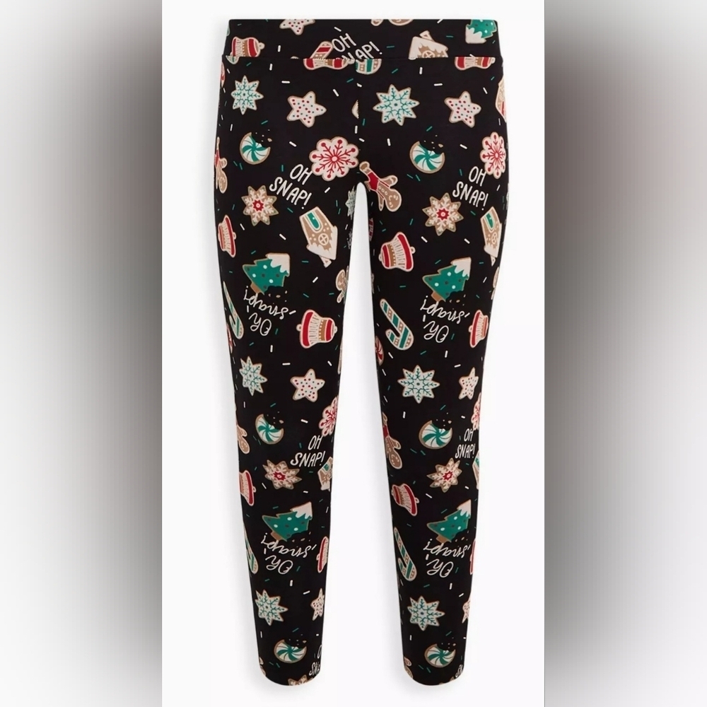 Torrid Size 1 Holiday Cookie Print Leggings